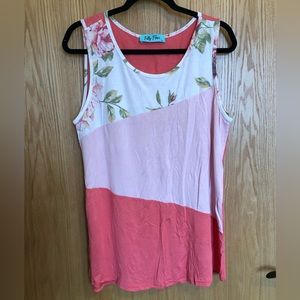 NWOT Filly Flair Colorblock Tank Top